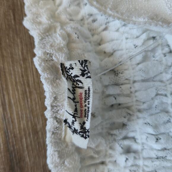 NWT- Free People Strike a Pose Lace Bodysuit ~ Size L ~ White - Picture 5 of 5